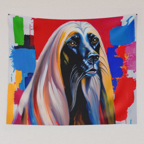 Item preview, beautiful afghan hound designed and sold by HOMEDESIGNPRINT.