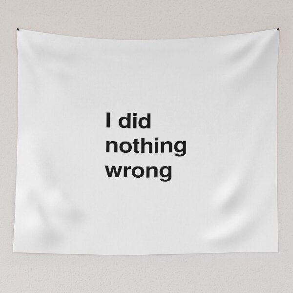 Item preview, I did nothing wrong. designed and sold by rawlex.