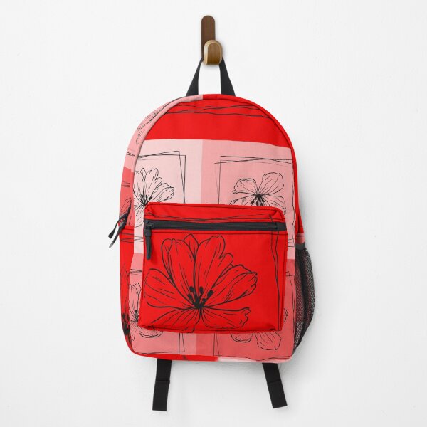 Item preview, Shades of Red geometric and floral pattern designed and sold by JulieSR.