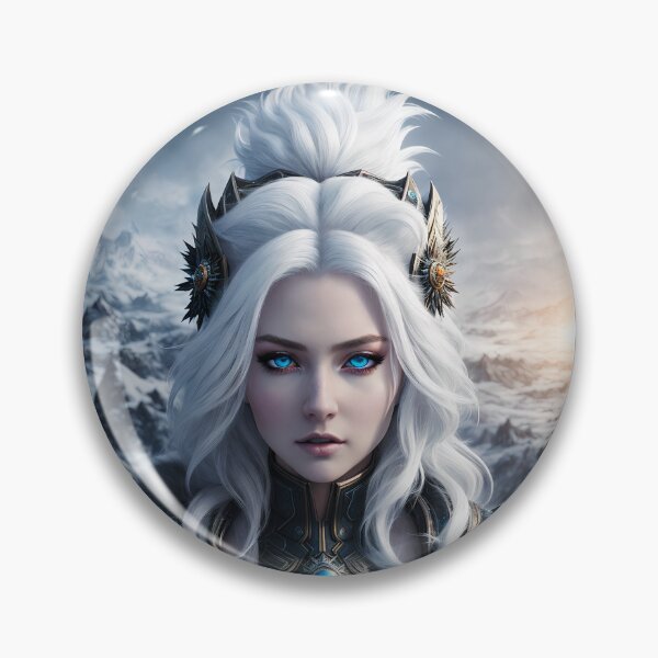 Item preview, A beautiful snow queen with white hair. designed and sold by Maniock.