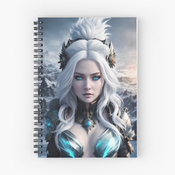 Item preview, A beautiful snow queen with white hair. designed and sold by Maniock.
