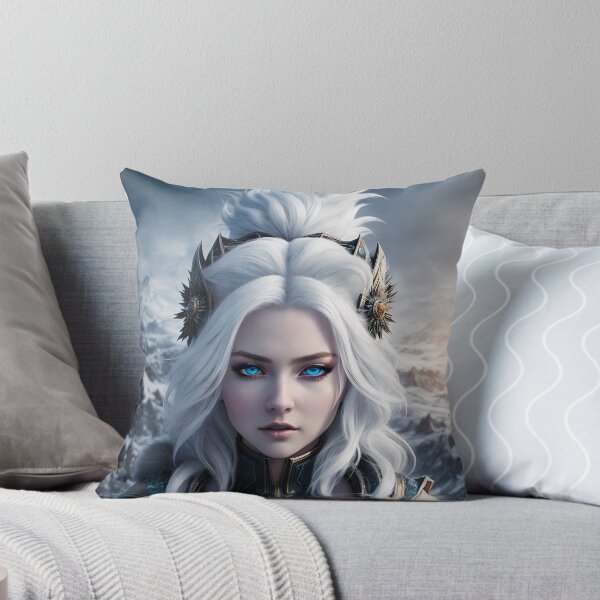 Item preview, A beautiful snow queen with white hair. designed and sold by Maniock.