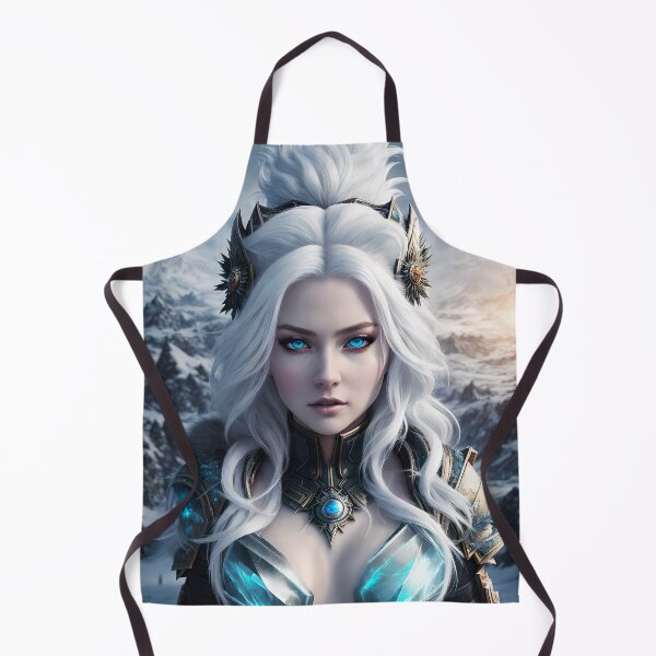Item preview, A beautiful snow queen with white hair. designed and sold by Maniock.