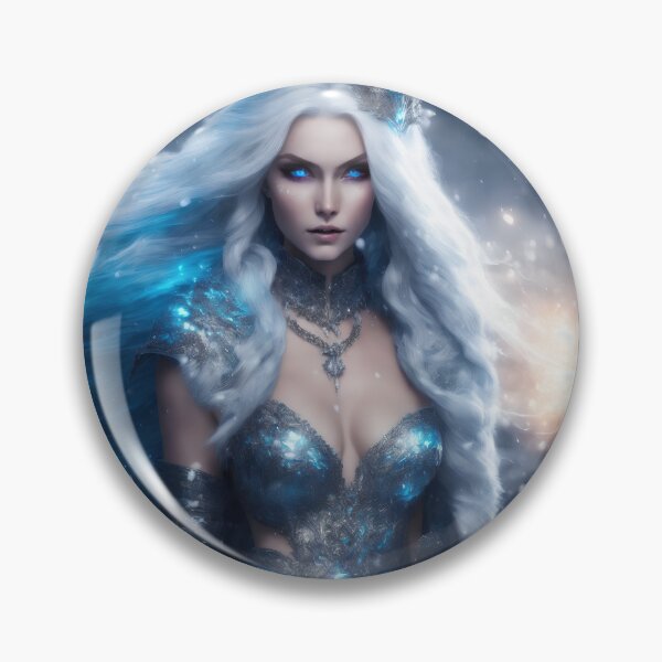 Item preview, Fairy tale ice queen with blue eyes. designed and sold by Maniock.