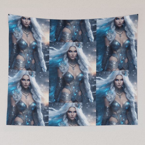 Item preview, Fairy tale ice queen with blue eyes. designed and sold by Maniock.