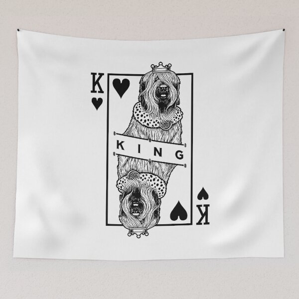 Item preview, Briard King Of Hearts Funny Dog Lover Pop Art designed and sold by GrandeDuc.
