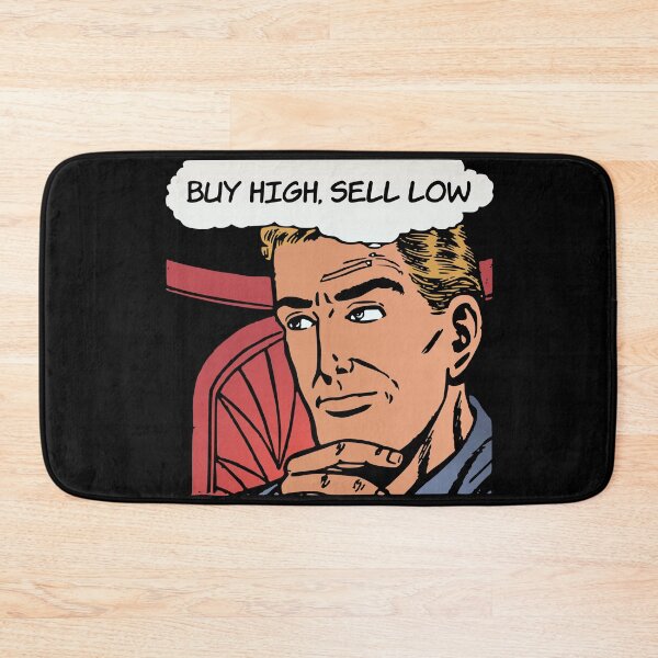 Item preview, 'Buy High, Sell Low' Bad Investing Decisions - Funny Retro Comic Book designed and sold by Ridiculam Toga.