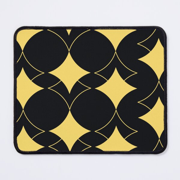 Item preview, Yellow diamond fabric design on black background. Diamond pattern illustration designed and sold by Giree07.