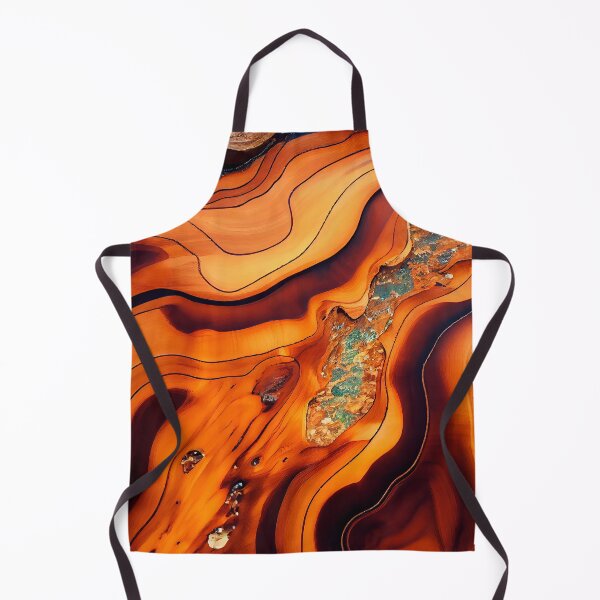 Item preview, Amber blue resin wood pattern designed and sold by AppleElf.