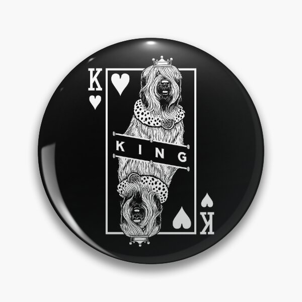 Item preview, Briard King Of Hearts Funny Dog Lover Pop Art designed and sold by GrandeDuc.