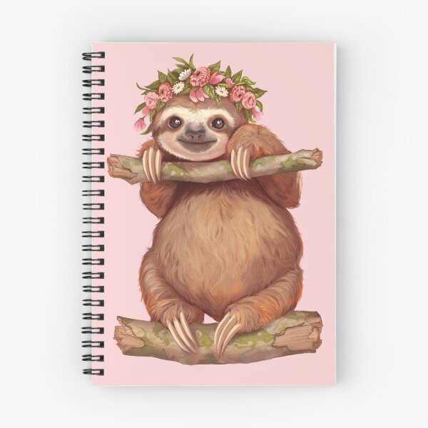 Item preview, Sloth with flowers designed and sold by ElPerezosoCo.