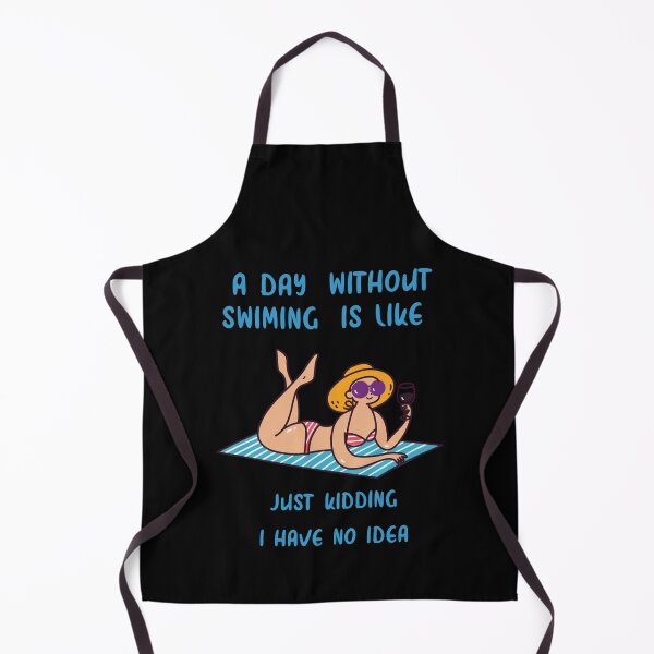 Item preview, a day without swimming is like just kidding i have no idea designed and sold by miurakichirou55.