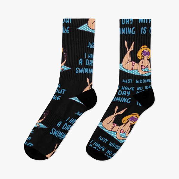 Item preview, a day without swimming is like just kidding i have no idea designed and sold by miurakichirou55.