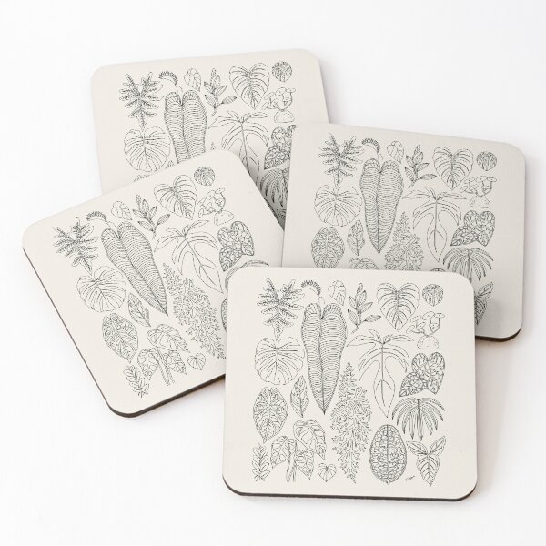 Item preview, Rare Plant Leaf Art (Black) designed and sold by TASORA.