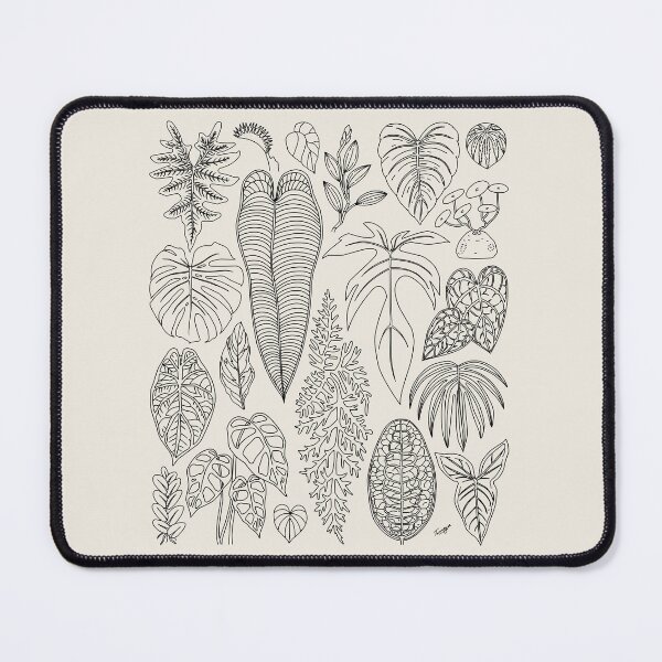 Item preview, Rare Plant Leaf Art (Black) designed and sold by TASORA.