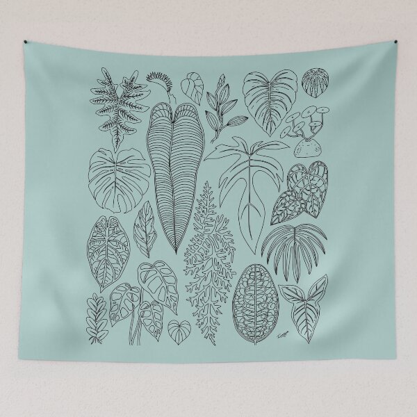 Item preview, Rare Plant Leaf Art (Black) designed and sold by TASORA.