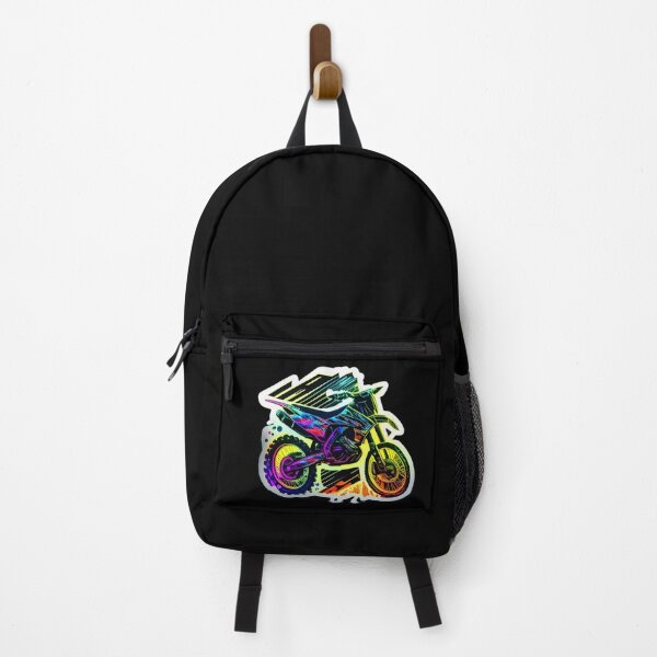 Item preview, Motocross Dirt Bike Cyberpunk Colorful Neon designed and sold by beluxe.