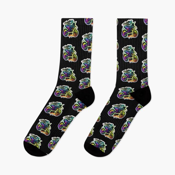 Item preview, Motocross Dirt Bike Cyberpunk Colorful Neon designed and sold by beluxe.