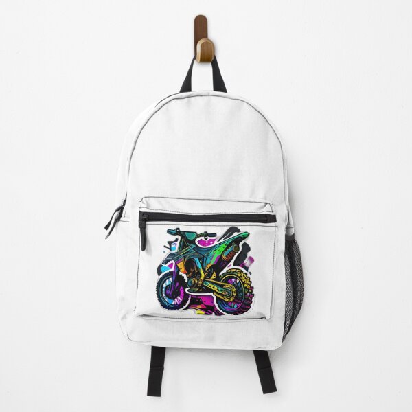 Item preview, Motocross Dirt Bike Cyberpunk Colorful Neon designed and sold by beluxe.