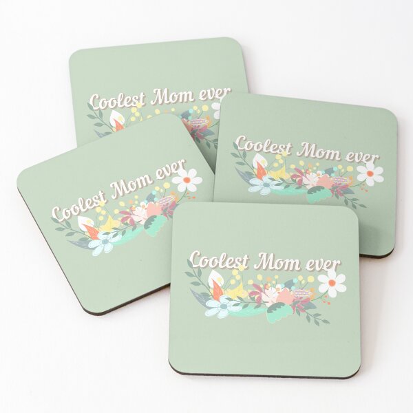 Item preview, Coolest Mom Ever, Green Pastel Flower Design For Moms, Perfect For Mother's Day On Year 2023 designed and sold by TrulyEpoque.