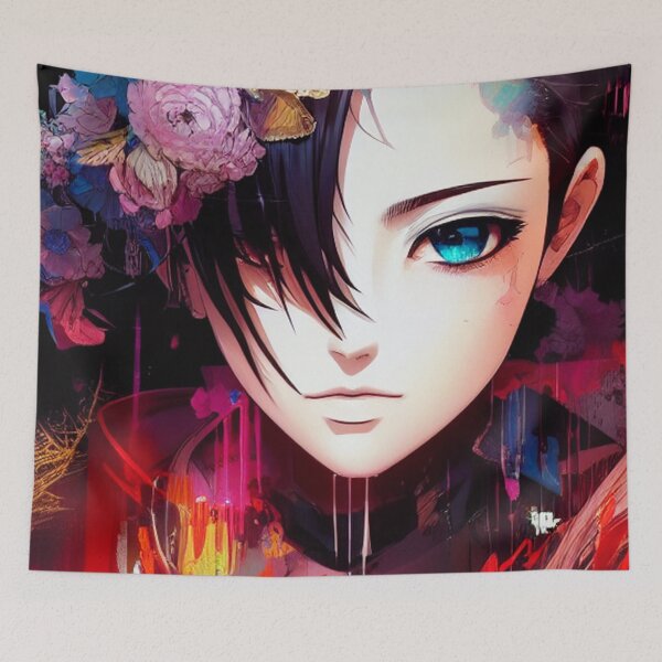 Item preview, Gentle Anime Maiden Portrait designed and sold by shypixels.