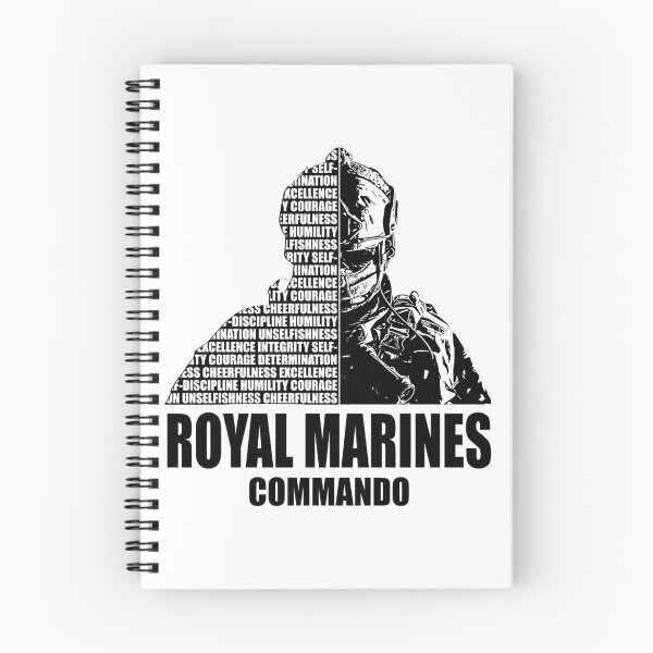 Aperçu de l'œuvre Valeurs du commando des Royal Marines créée et vendue par ForcesMerch.