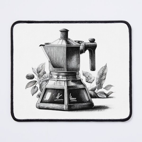 Item preview, Bialetti Moka Pot illustration designed and sold by NiceGoodBetter.