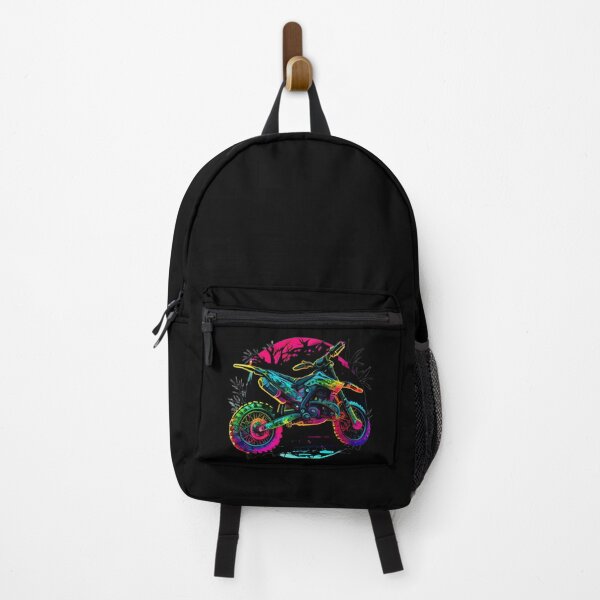 Item preview, Motocross Dirt Bike Cyberpunk Colorful Neon designed and sold by beluxe.