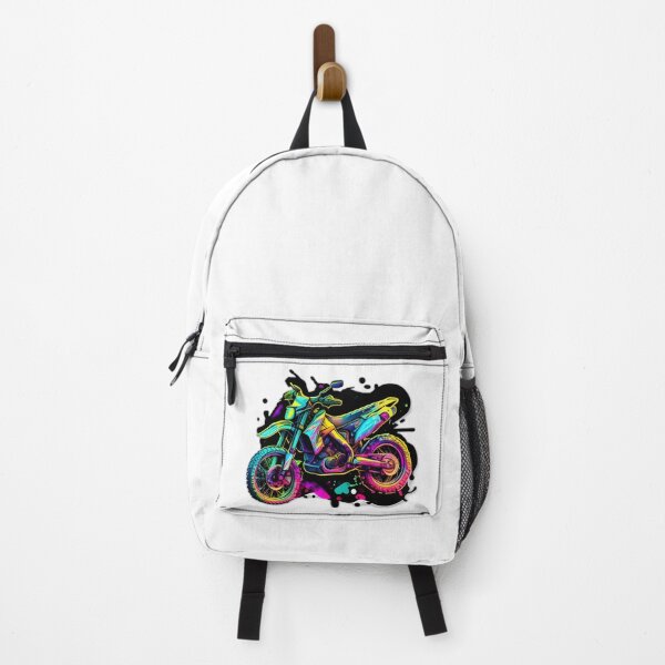 Item preview, Motocross Dirt Bike Cyberpunk Colorful Neon designed and sold by beluxe.
