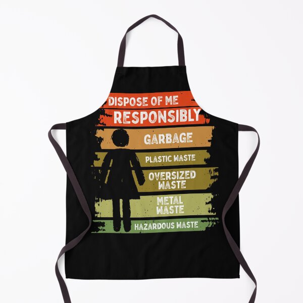 Item preview, dispose of me responsibly, recycle me, woman, recycling is a must designed and sold by themoniae.