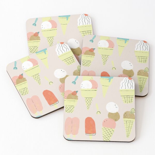 Item preview, Watercolor icecreams designed and sold by Megan McNulty.