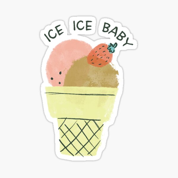 Watercolor icecreams Sticker