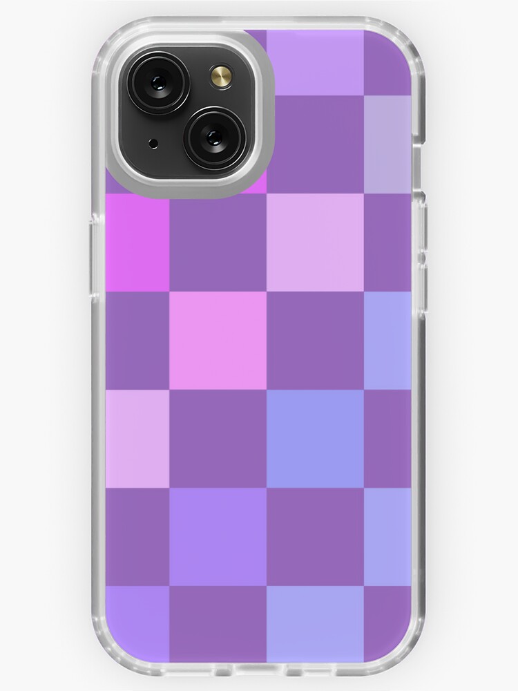 Patchwork, Checkerboard, Multi Colour Purple and Pink | iPhone Case