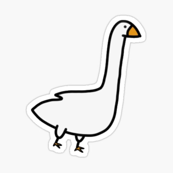 little goose doodle Sticker
