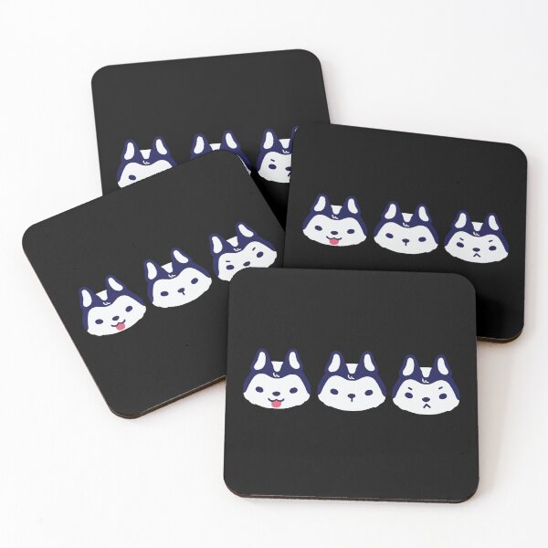 Item preview, Tres pequeños husky designed and sold by barkandwooffle.
