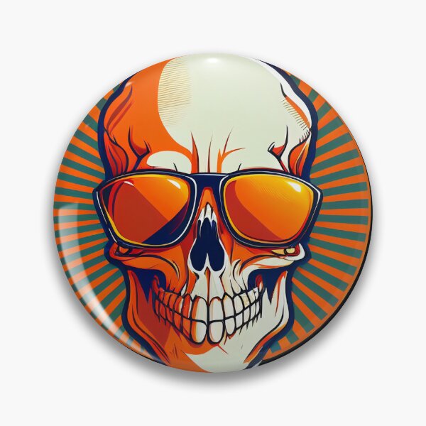 Item preview, Cartoon skull with sunglasses designed and sold by BoneyardGrafix.
