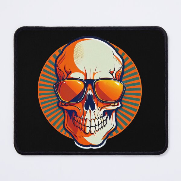 Item preview, Cartoon skull with sunglasses designed and sold by BoneyardGrafix.