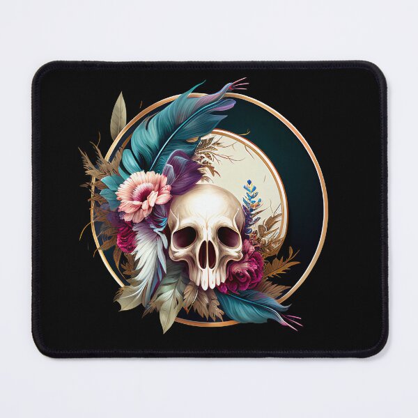 Item preview, Skull and feathers designed and sold by BoneyardGrafix.