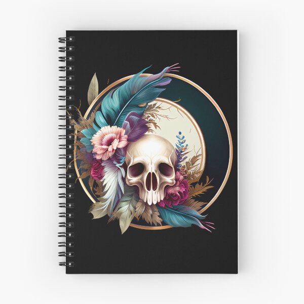 Item preview, Skull and feathers designed and sold by BoneyardGrafix.