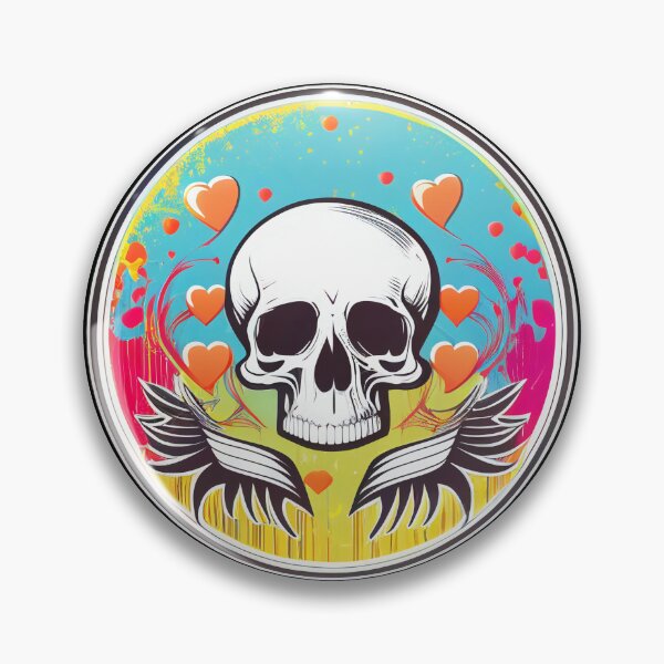 Item preview, Skull and wings designed and sold by BoneyardGrafix.