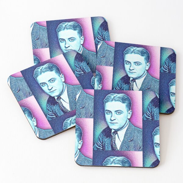 Item preview, F Scott Fitzgerald Artwork | F Scott Fitzgerald Portrait | F Scott Fitzgerald Wall Art  designed and sold by Suyogsonar25.