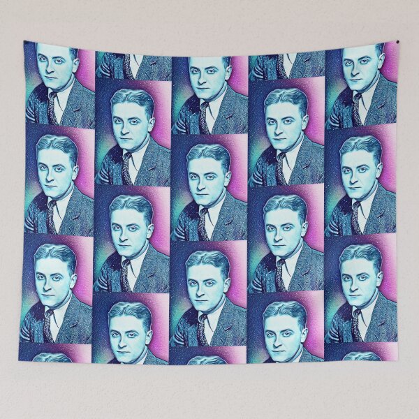 Item preview, F Scott Fitzgerald Artwork | F Scott Fitzgerald Portrait | F Scott Fitzgerald Wall Art  designed and sold by Suyogsonar25.