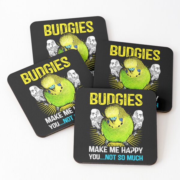 Item preview, Budgies make me happy designed and sold by Alienphysique.