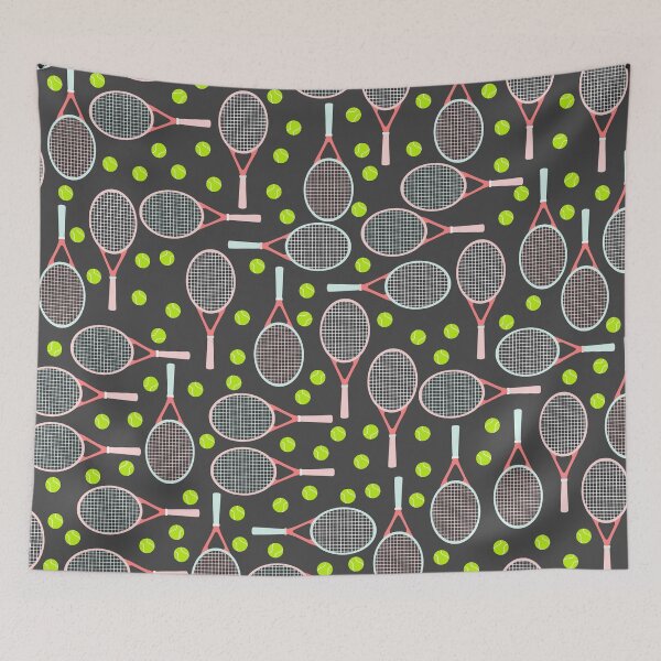 Item preview, Tennis Rackets and Tennis Balls Pattern designed and sold by kapotka.