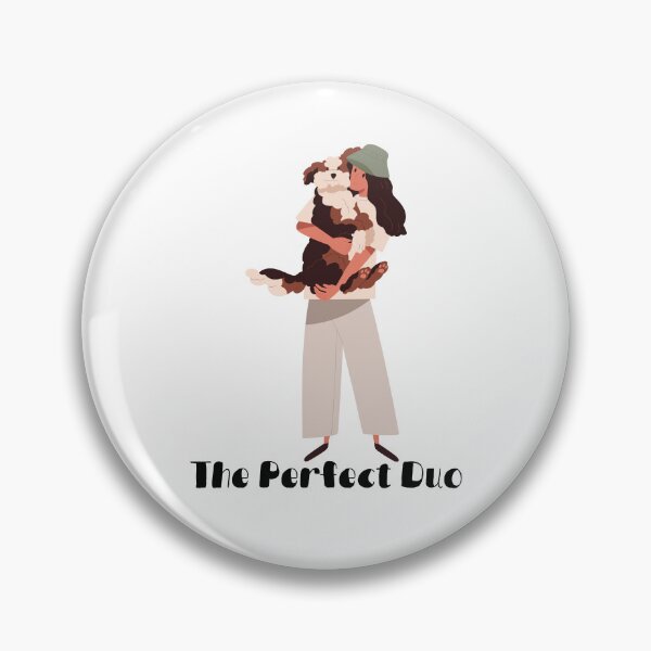 Item preview, The Perfect Duo -  Man's Best Friend! Ultimate Duo, Classic Combo for Dog Lovers! designed and sold by craftymilenials.
