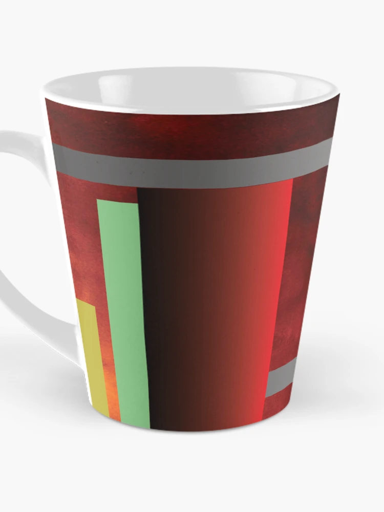 Thumbnail 3 of 4, Coffee Mug, Abstract Aesthetic Rectangle Pattern designed and sold by RGSMOOTHFINGER.