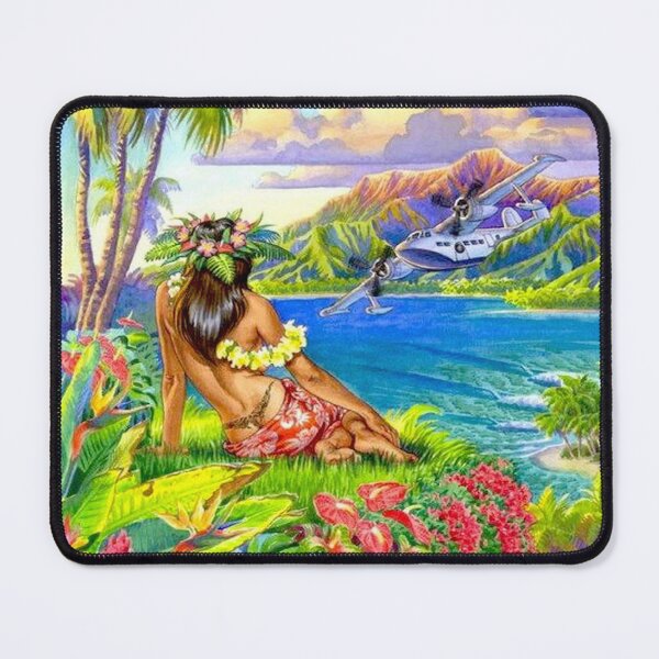 Item preview, IMPERIAL AIRWAYS : Vintage Fly to Tahiti Advertising Print designed and sold by posterbobs.