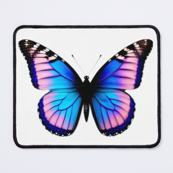 Item preview, Colorful Blue Pink Black Butterfly  designed and sold by DreamingAwake1.