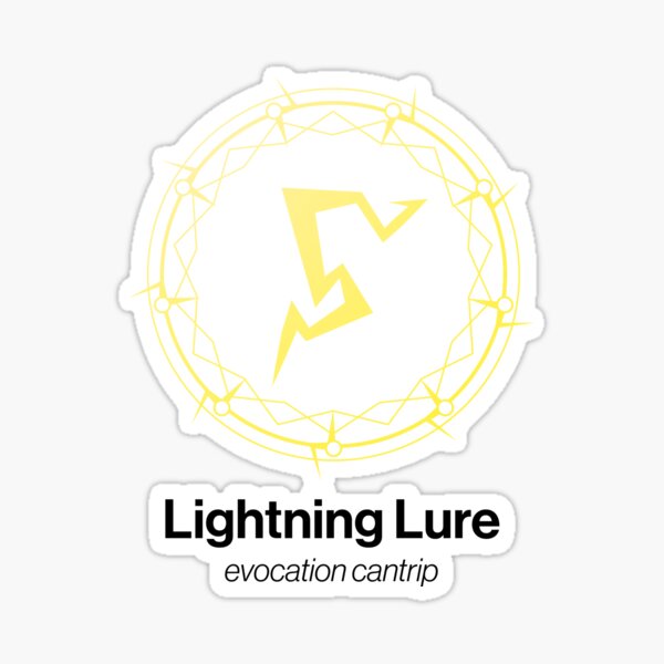 Item preview, Lightning Lure Spell Symbol designed and sold by Unspelled.