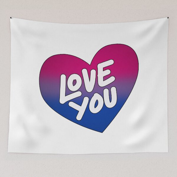 Item preview, "Love You" Bisexual Pride designed and sold by BeJolley.